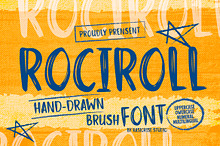 Rociroll a Rough Brush Font