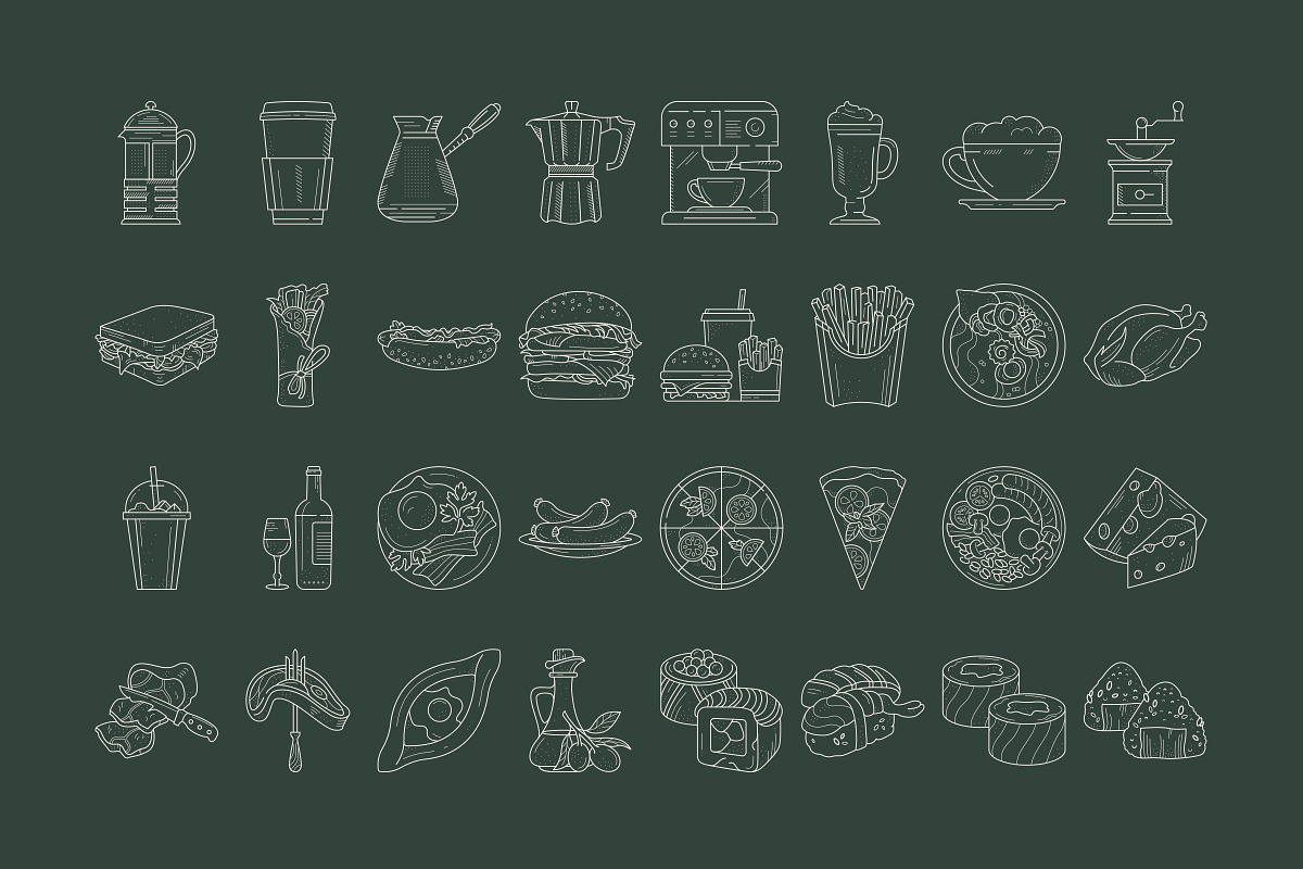 Food Logo Kit, a Branding & Logo Template by iStar Design (Photo 15 of 23)