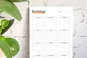 Canva Birthday Planner, a Stationery Template by DesignDevisers (Thumbnail 2 of 9)