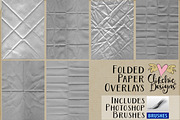 Folded Paper Overlays & PS Brushes, a Texture Graphic by Clikchic Designs (Thumbnail 2 of 5)