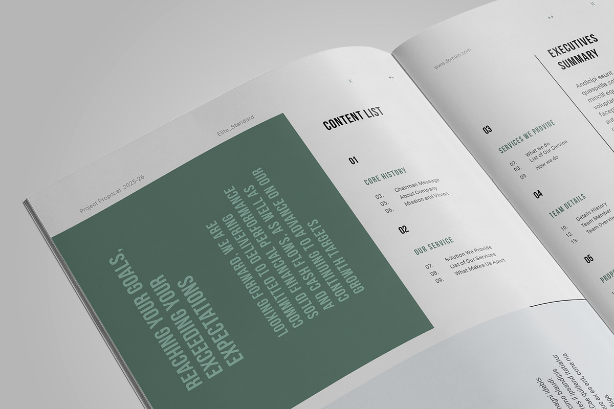 Proposal, a Brochure Template by Elite_Standard (Photo 2 of 14)