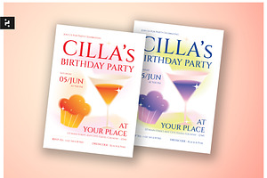 Creative Birthday Party Invitation, a Card Template by Neermana
