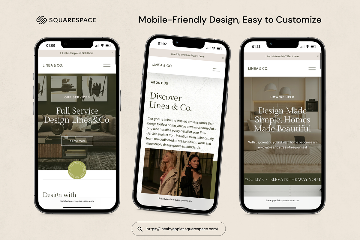 Squarespace Template: Linea preview 4