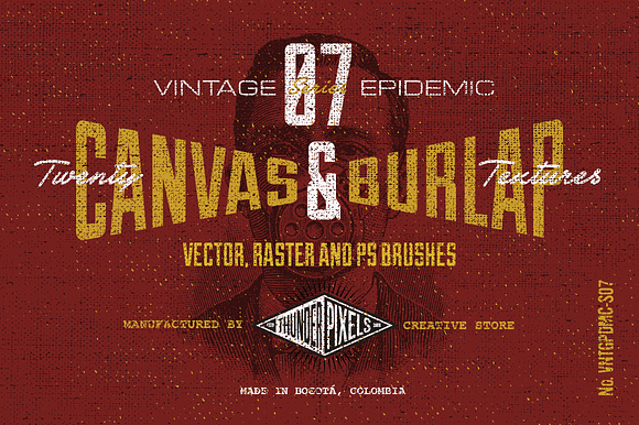 20 Canvas & Burlap Textures - VES07 preview 6