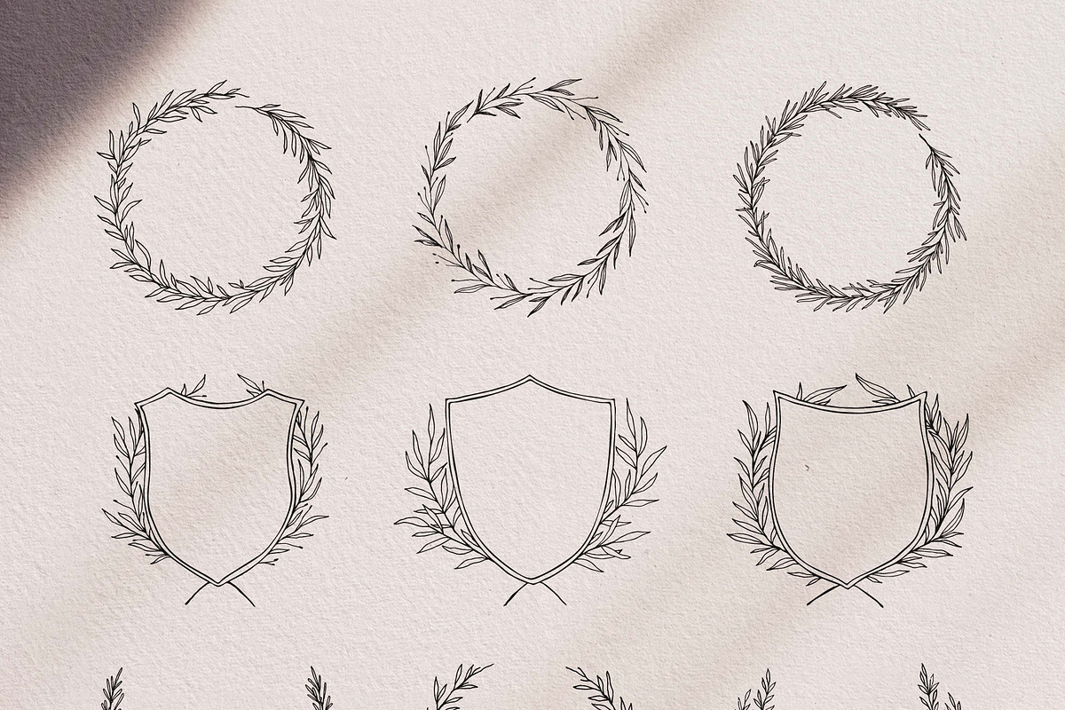 Wedding Wreaths, Laurels & Crests, an Illustration by Crocus Paperi (Photo 2 of 5)