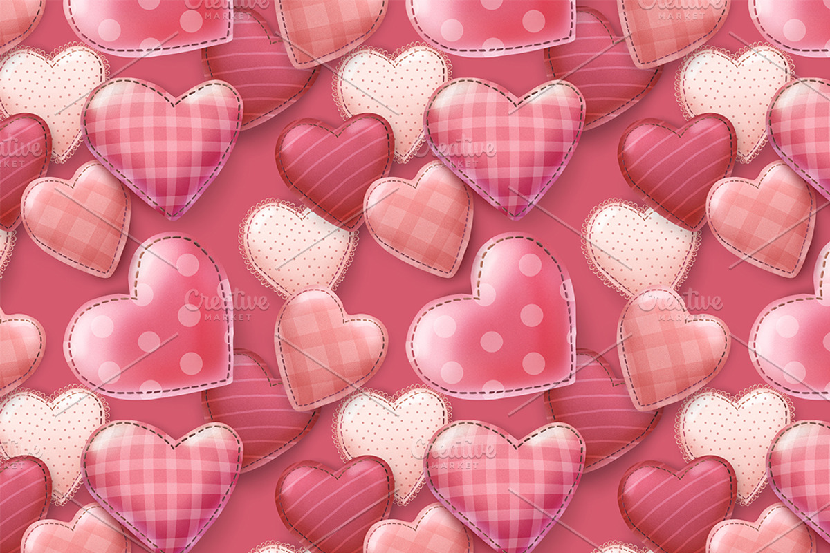 seamless valentines day patterns preview 2
