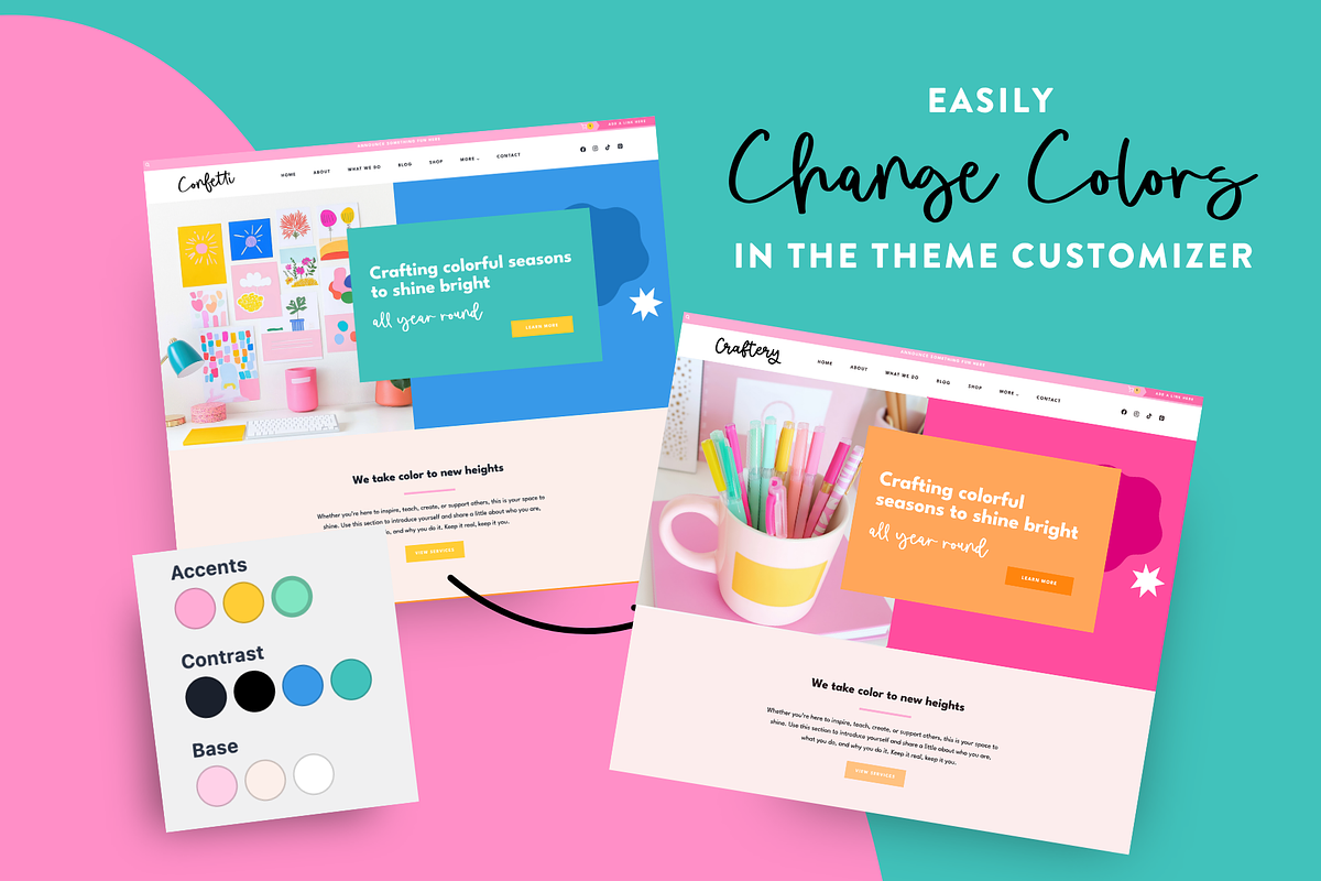 Colorful Wordpress Theme, a WordPress Template by Design Pixie (Photo 5 of 8)