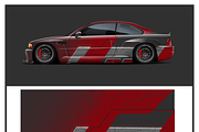 Dynamic Race Car Wrap Design, a Transportation Illustration by CarWrap design (Thumbnail 1 of 4)