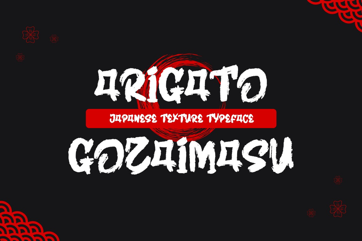 Zenatho - Textured Japanese Font, a Handwritten Font by Dhabee (Photo 13 of 13)
