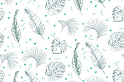 Flamingo in the Palm Leaves, a Pattern Graphic by GooseFrol (Thumbnail 19 of 23)
