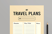 My Travel Trip Schedule Planner, a Stationery Template by MightyDesign (Thumbnail 2 of 8)