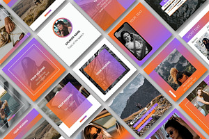 Gradient Instagram CANVA TemplateN21