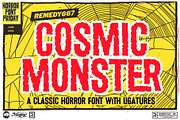 Cosmic Monster - Faux Ligature Font, a Sans Serif Font by Remedy667 (Thumbnail 1 of 9)