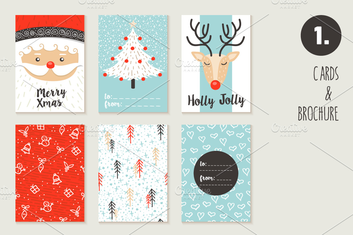 Christmas hand made celebration PACK, a Card Template by Cienpies Design (Photo 2 of 8)