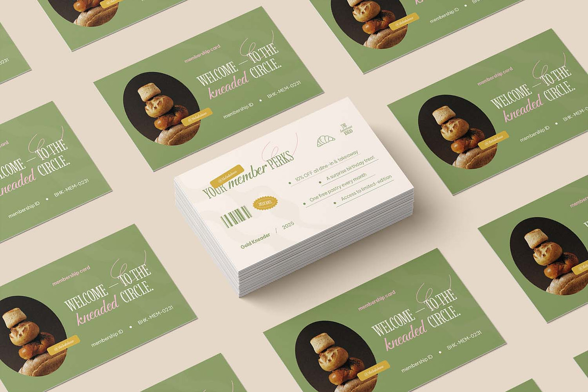 The Kneaded Member - Membership Card, a Print Template by VUNIRA (Photo 3 of 3)