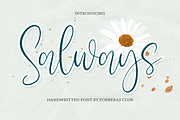 Salways | Handwritten Font, a Script Font by Forberas Club (Thumbnail 1 of 8)