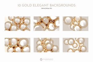 Gold Elegance Elements & Backgrounds