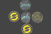 Transparent Sticker Mockup, a Merchandise Mockup by Unerispace (Thumbnail 4 of 5)