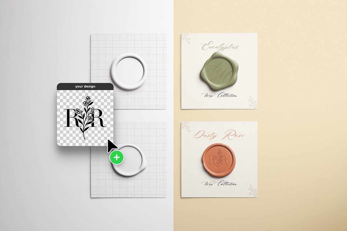 Wax Mockup Set - Sampler Edition, an Advertising Mockup by Custom Scene (Photo 5 of 8)