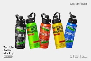 Tumbler Bottle Mockup, a Packaging Mockup by Unerispace