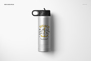 S. Steel 20 oz. Water Bottle Mockup, a Product Mockup by creatsy5 (Thumbnail 4 of 12)