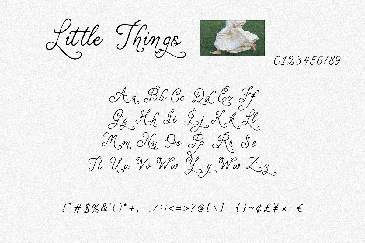 LittleThings: Whimsical Display Font, a Script Font by Mneme (Photo 4 of 8)