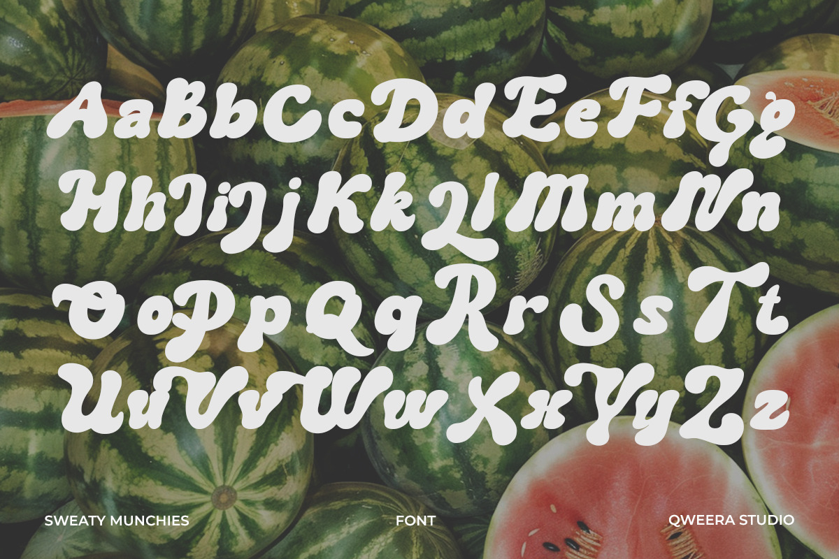 Sweaty Munchies - Bold Display Font, a Serif Font by Qweera Studio (Photo 10 of 12)