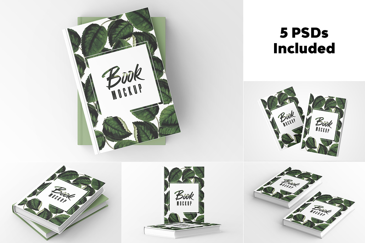 Book Mockup Set, a Print Template by UnicDesign (Photo 1 of 6)