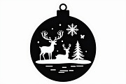 Christmas Ornament Design Bundle, an Object Graphic by balal (Thumbnail 7 of 13)