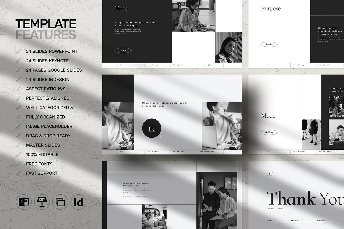 Brand Strategy Template, a Presentation Template by WhiteGraphic (Photo 2 of 7)