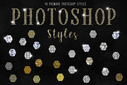 Diamond & Gold Photoshop Styles Kit preview 3