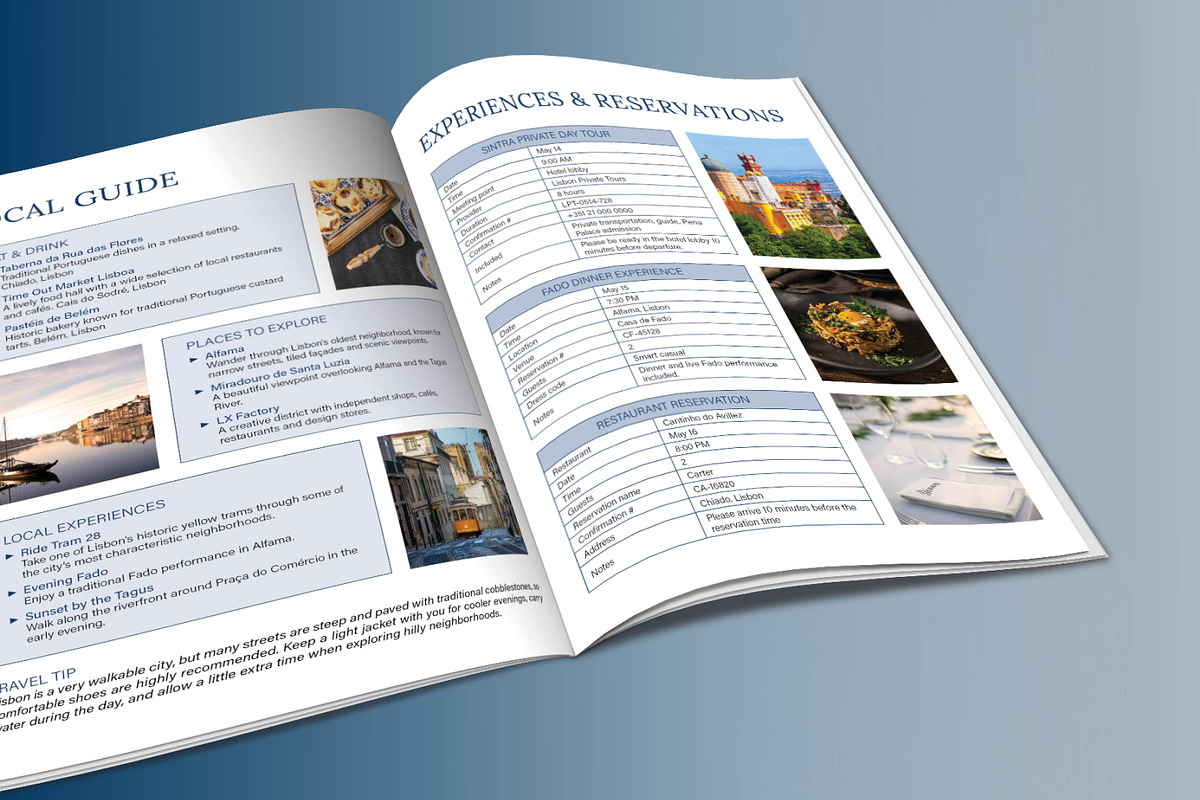 Travel Agency Itinerary Template, a Brochure Template by R-studio (Photo 4 of 9)