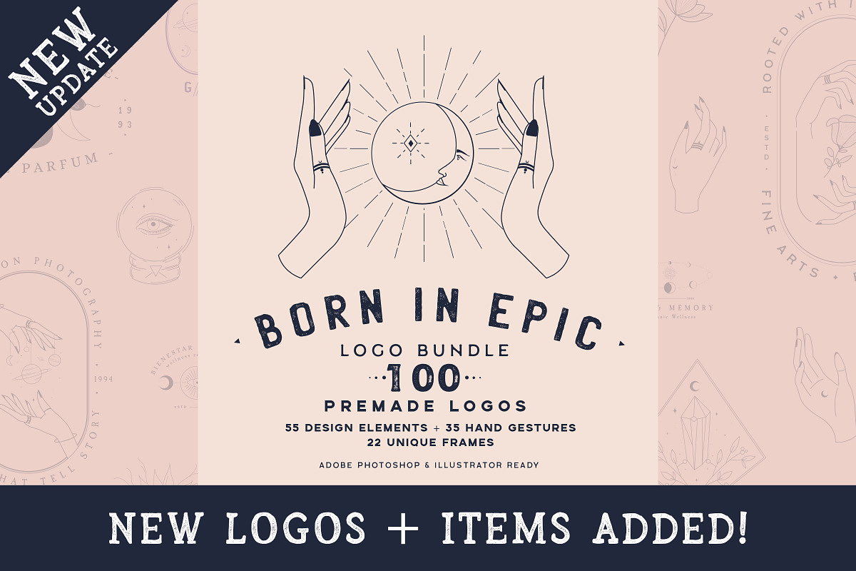 Born in Epic Logos//Updated, a Branding & Logo Template by SNIPESCIENTIST