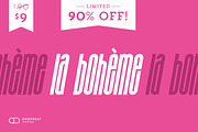 Bohema, a Font by Lacre Type Foundry (Thumbnail 1 of 5)