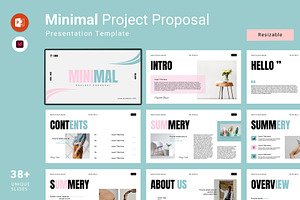Minimal Project Proposal Template, a Presentation Template by Seeing-art