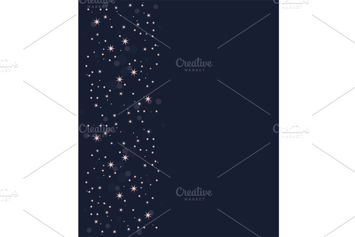 starry border shimmer style, a Texture Illustration by studiogstock