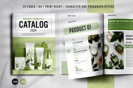 Natural Cosmetics Product Catalog, a Brochure Template by Grkic Creative