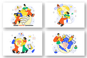 10 Global Internet Connection, a Technology Illustration by denayunebgt (Thumbnail 2 of 4)