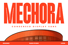 Mechora Condensed Display Sans Font