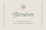 Fairwren, a Serif Font by Fairwren Creative (Thumbnail 9 of 9)