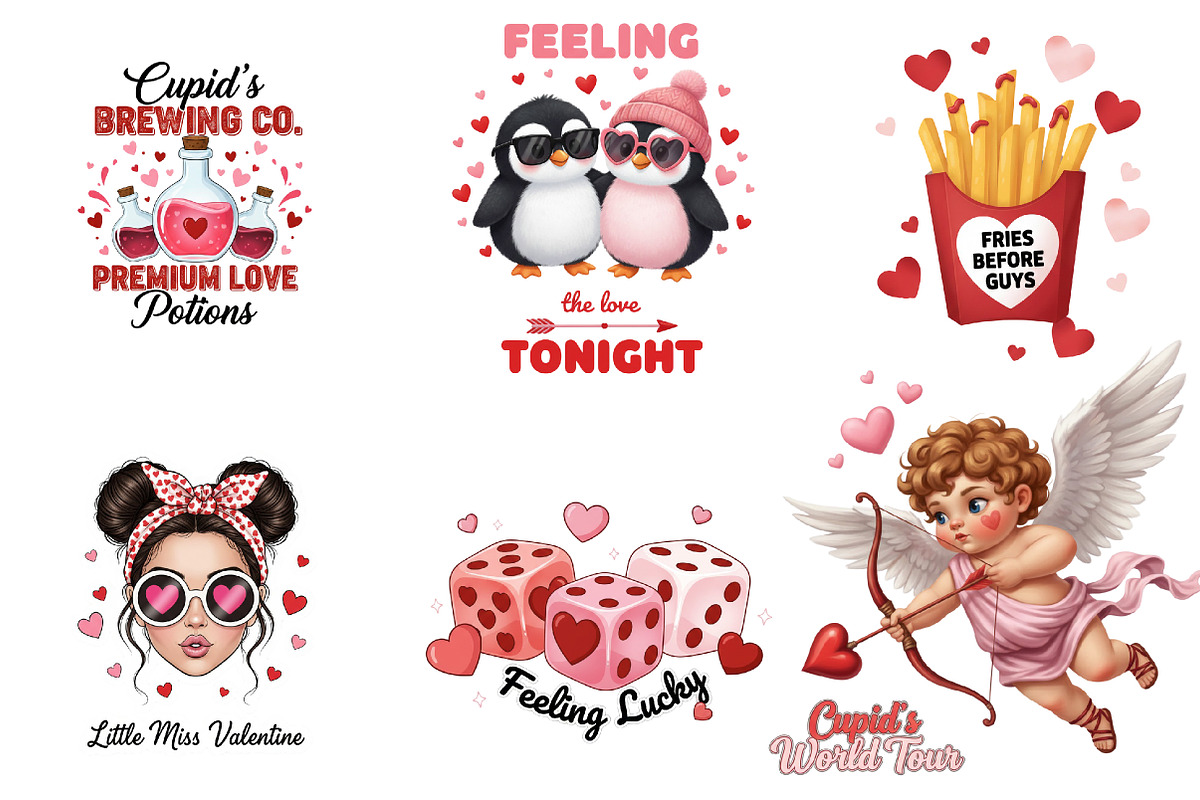 Funny Valentine Day Sublimation, an Illustration by DreamArtGraphic (Photo 2 of 4)