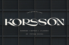 Korsson - Modern Serif Font