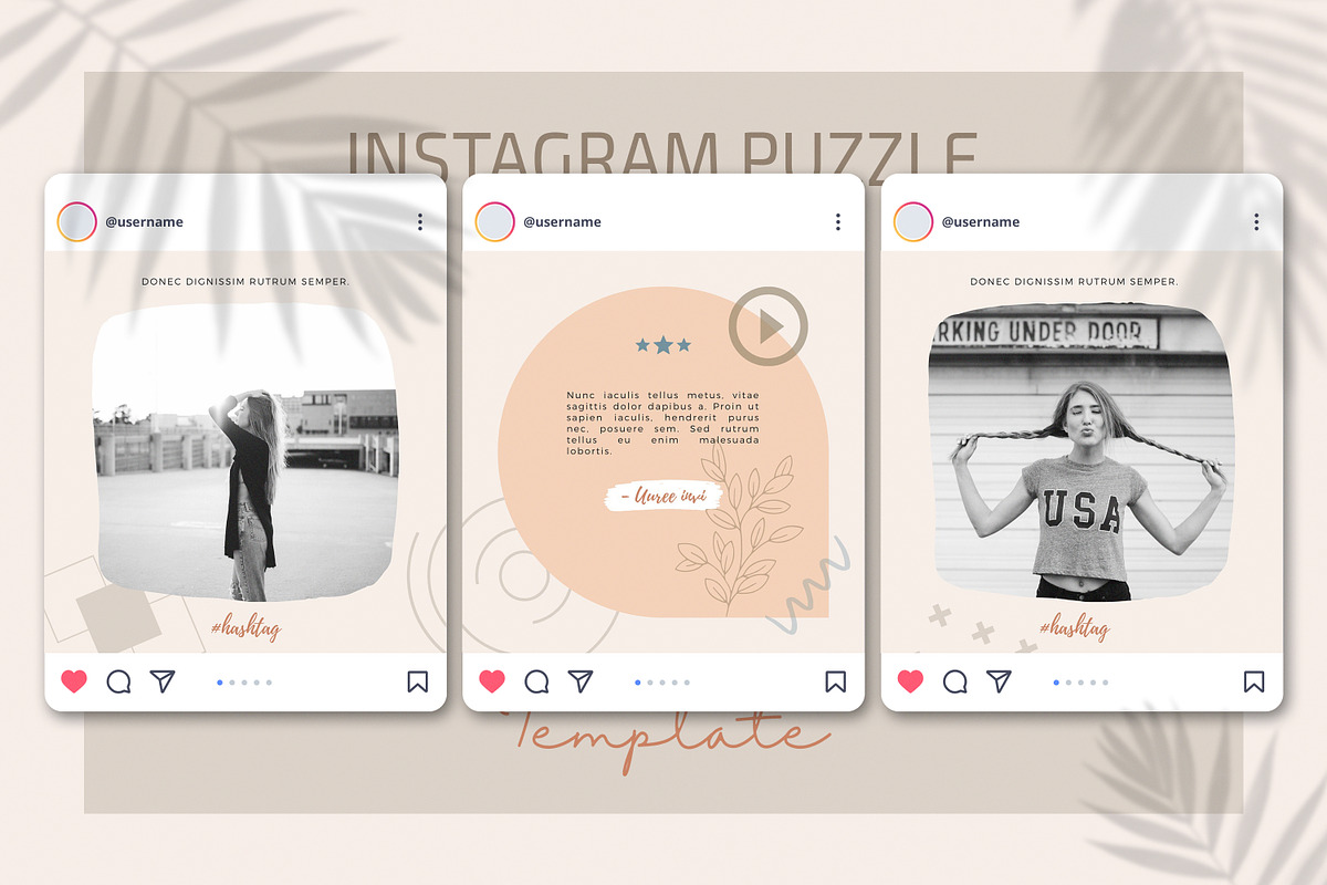 Canva Instagram Puzzle Template, a Social Media Template by UP Studio (Photo 4 of 7)