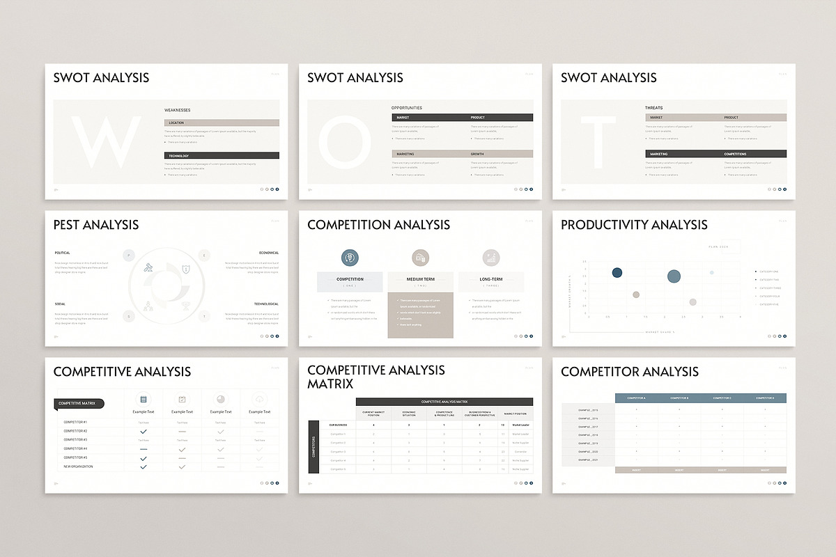 Minimal Business Plan Template Canva, a Presentation Template by ArtisanaAura (Photo 9 of 20)