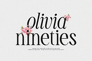 TBJ Olivia Nineties Classy Serif, a Serif Font by Taboja Studio (Thumbnail 1 of 10)