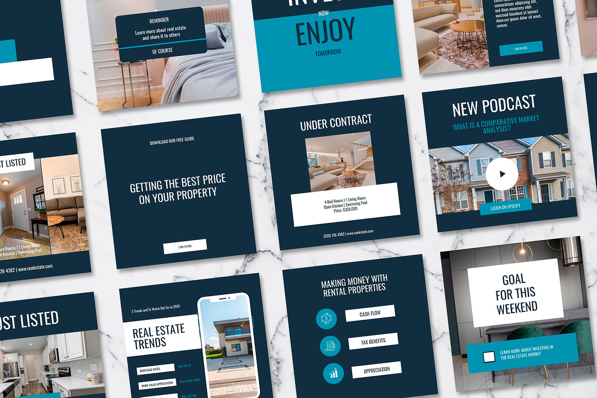 Real Estate Instagram Template Canva, a Social Media Template by Design District (Photo 37 of 39)