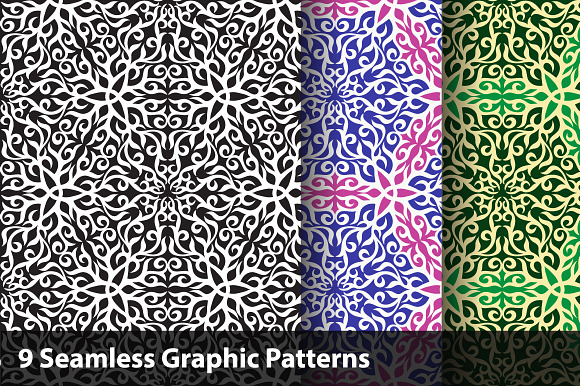 Graphic Seamless Pattern Set