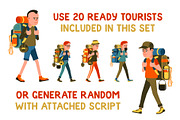 Hiker Generator, a Person Illustration by Agor2012 shop (Thumbnail 4 of 6)