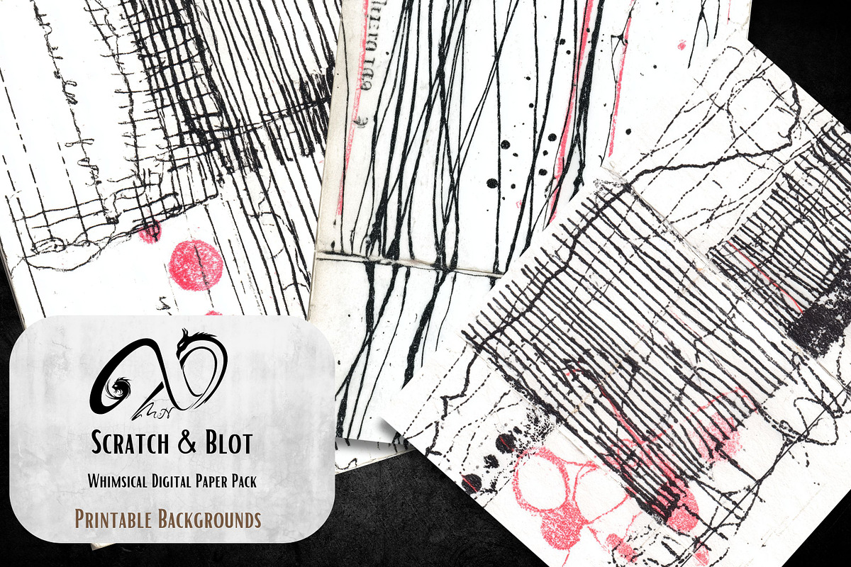 Scratch & Blot: Journal Ledger, a Background Graphic by NiiiNArt (Photo 6 of 9)