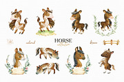 Horses. Watercolor Collection, an Animal Illustration by StarJam (Thumbnail 4 of 6)
